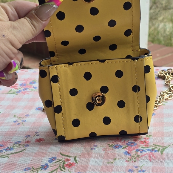 Moschino polka-dot pink and yellow micro crossbody bag - Picture 15 of 16